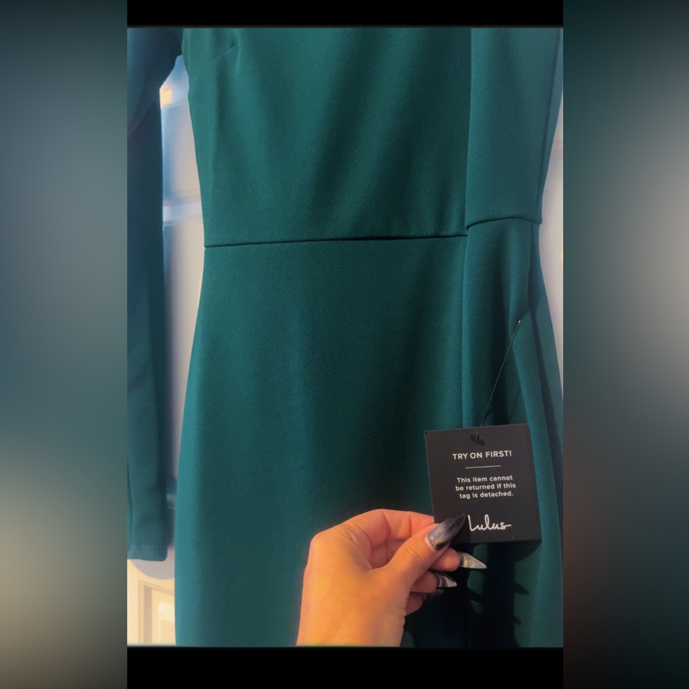 Lulu's Deep Green Dress NWT